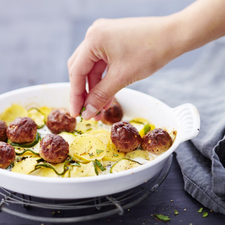 Zucchini-Kartoffel-Gratin mit Hackfleischbällchen – 24 Rezepte